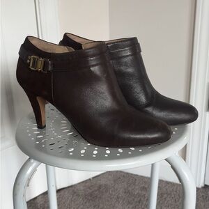 Vince Camuto Chic Dark Brown Ankle Booties